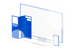Brochure website isometric drawing