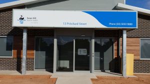 Large Health Sign Custom made small to large signs. Ph: (03) 5033 1124