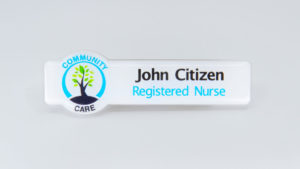 Personalised name badges for your nurses and aged care staff!