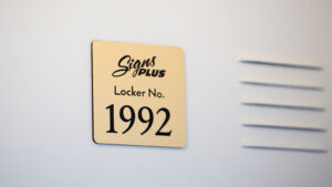 Custom Locker Numbers - Australian Made